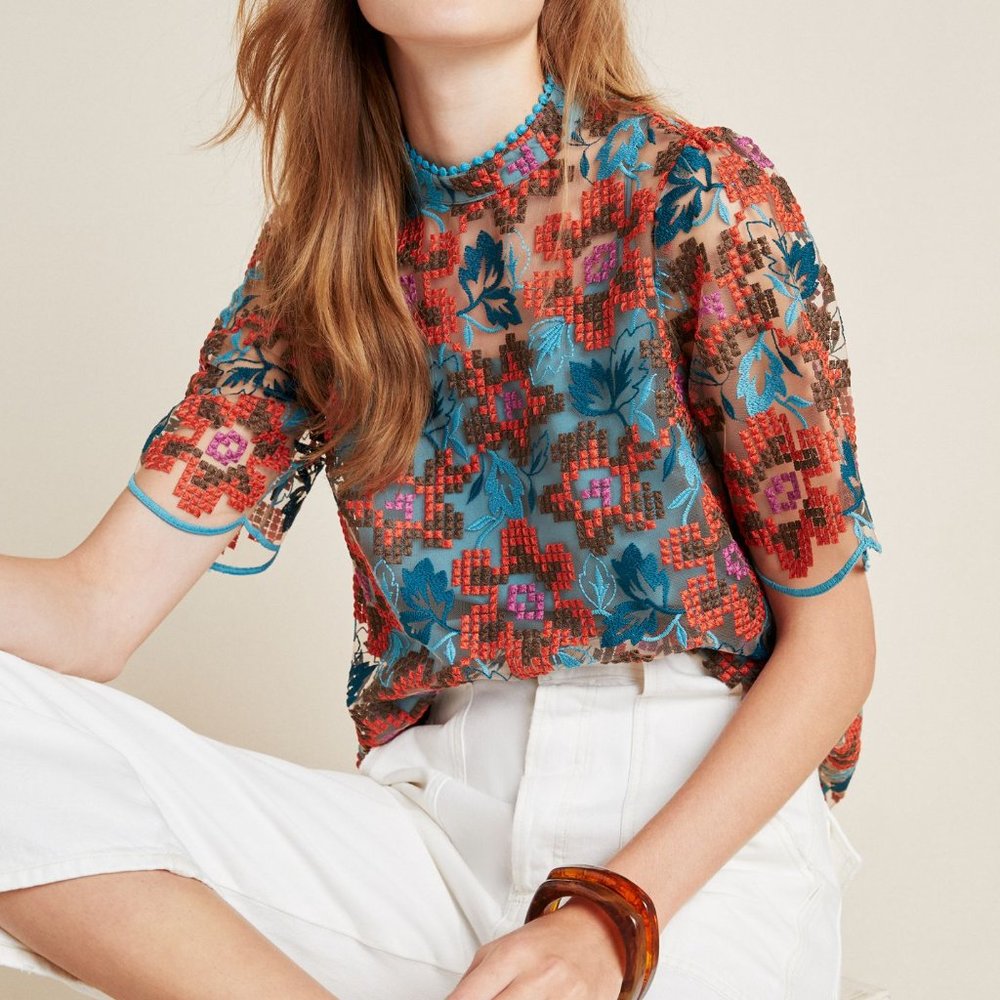 ISO Don't Buy! ANTHROPOLOGIE Callaway Swing Blouse